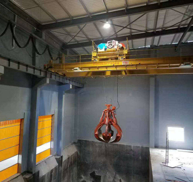 Steel Scraps Grab Bucket Cranes