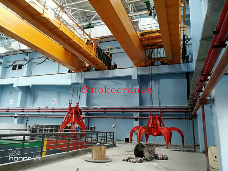 Steel Scraps Grab Bucket Cranes