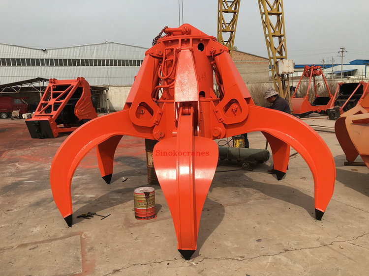 Steel Scraps Grab Bucket Cranes