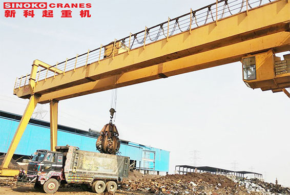 Scrap Yard Grab Gantry Cranes