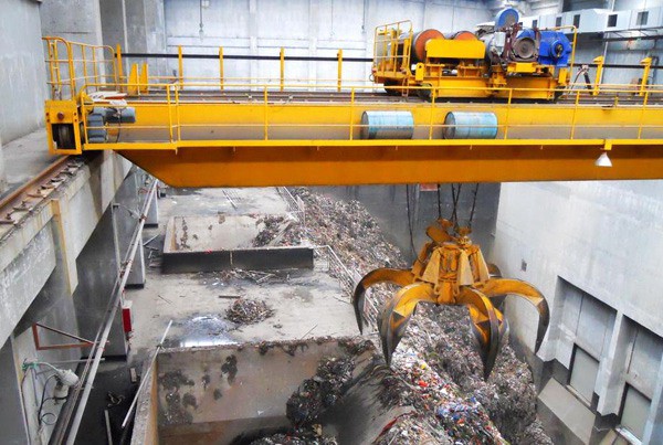 Scrap Grab Overhead Crane