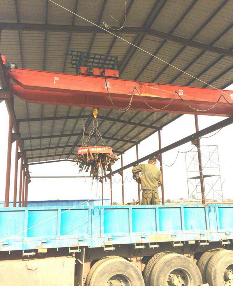 Steel Scrap Lifting Magnet Overhead Crane