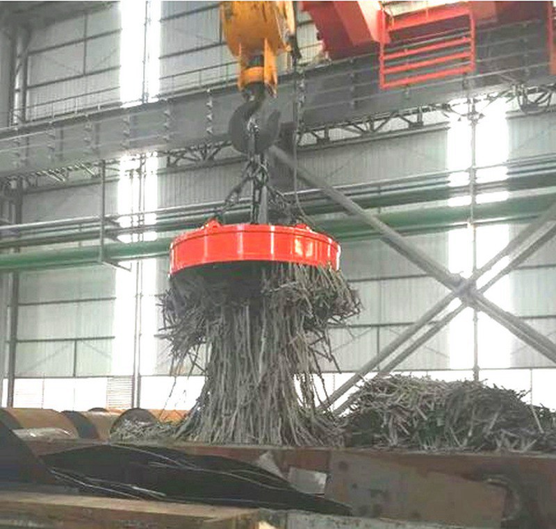 Steel Scrap Handling Electromagnet Overhead Crane
