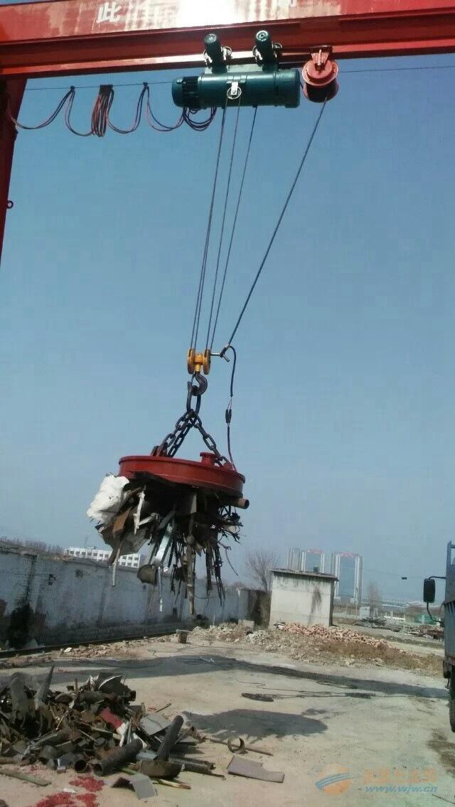 Steel Scrapyard Gantry Crane with Lifting Magnet