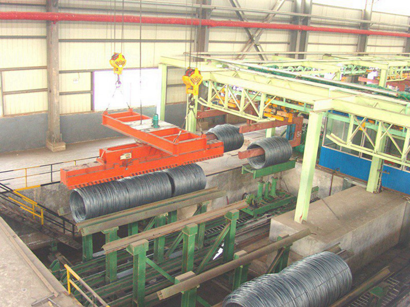 Rotating Magnet Spreader Electromagnet Bridge Crane for Rebar Lifting