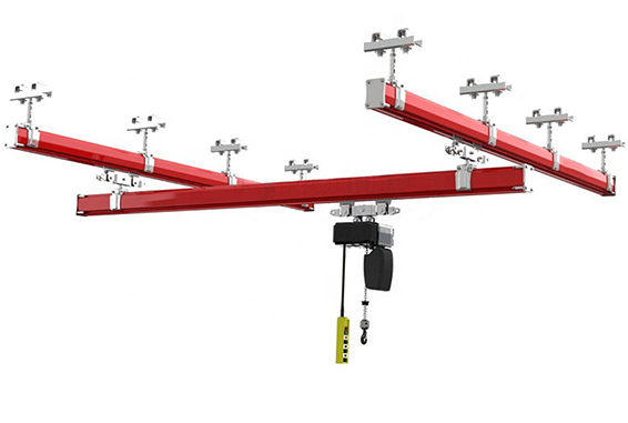 KBK Type Rail Light Weight Free Standing Bridge Crane Flexible Beam Light Crane