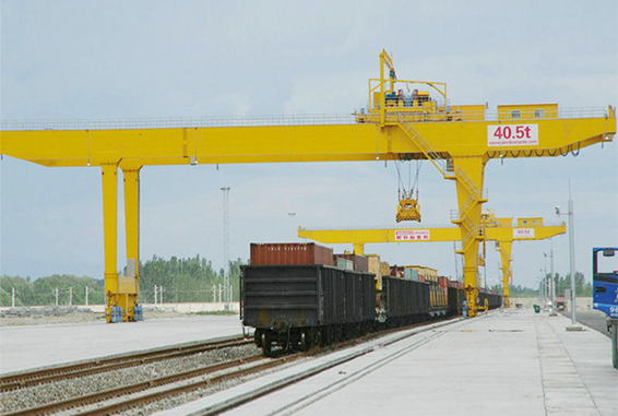 China 50 ton port rail container handling gantry cranes manufacturers price