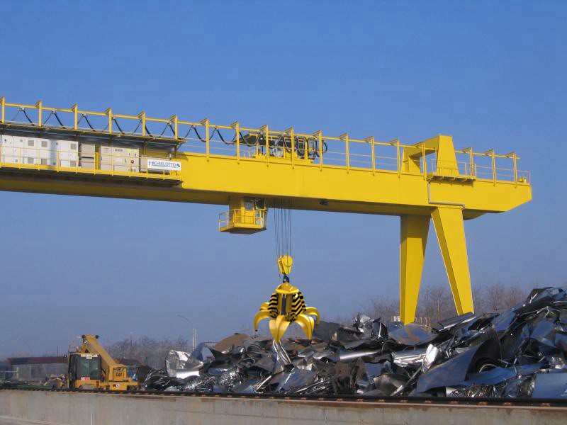 gantry crane with grab