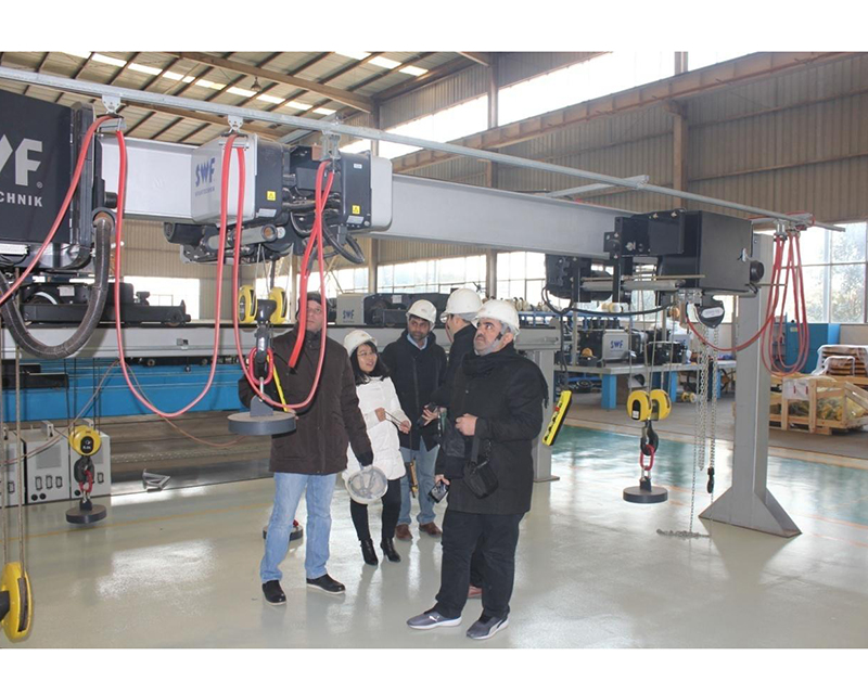 The clients abroad visited the SINOKO crane