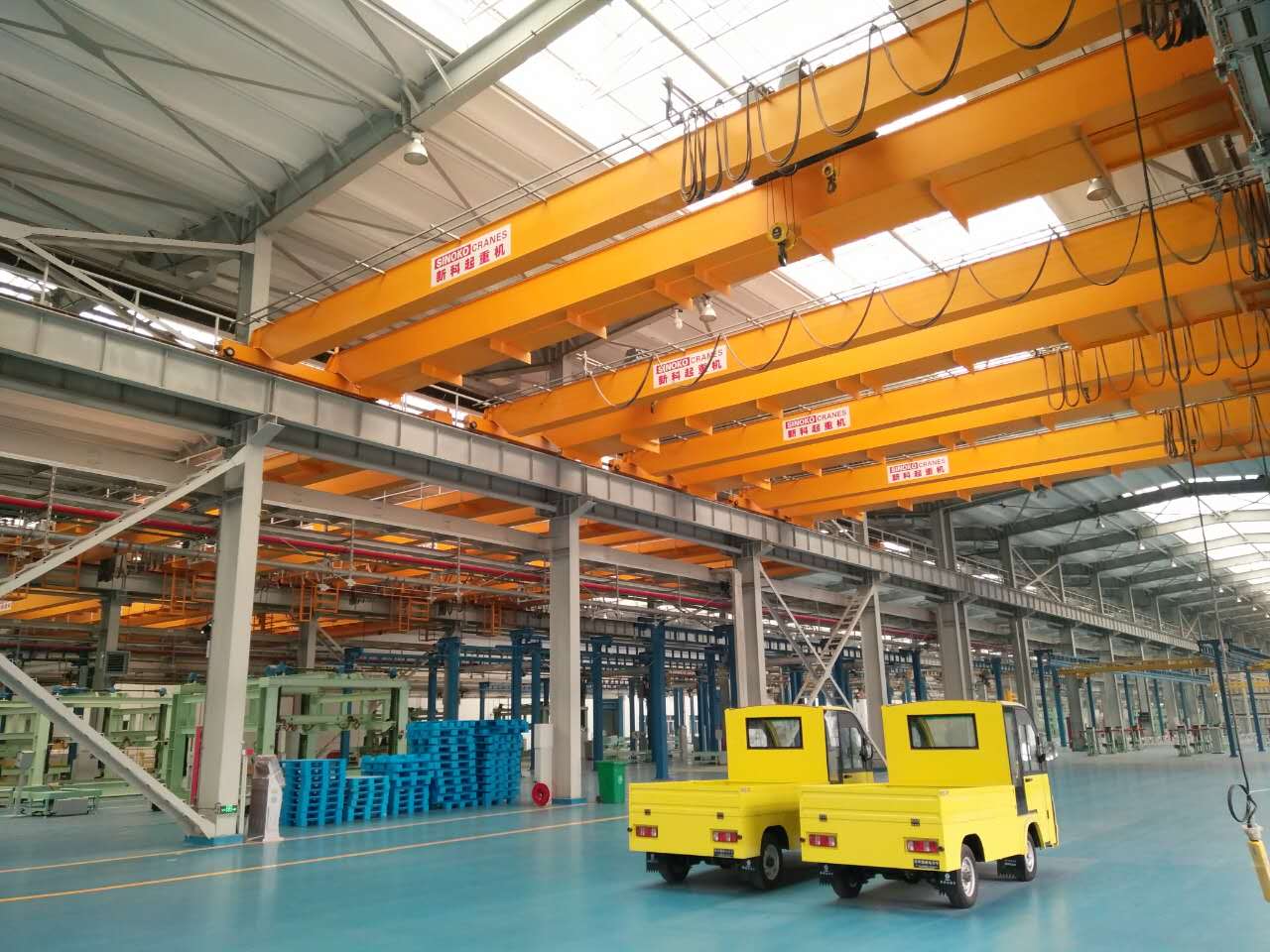 Sucessful Comissioning  European Type Overhead Crane for Yutong Bus