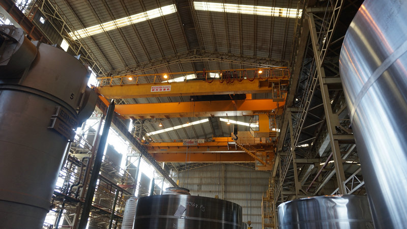 Successfull Comissioning 11 sets 50t,30t,25t FEM Standard EOT Cranes for Cold Rolling Mill Industry