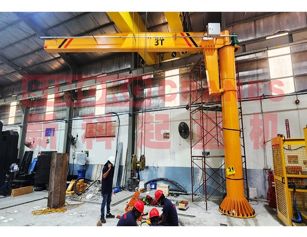 Saudi Arabia Tobacco Factory Jib Crane and Gantry Crane Project
