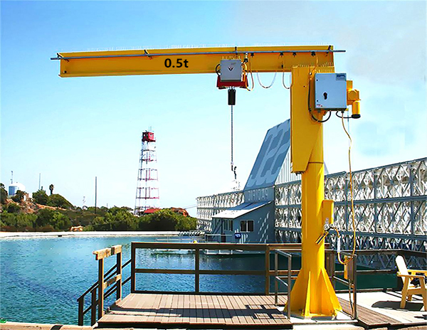 0.5T Column-Mounted Cantilever Crane for Aircraft Maintenance Workshop Dubai