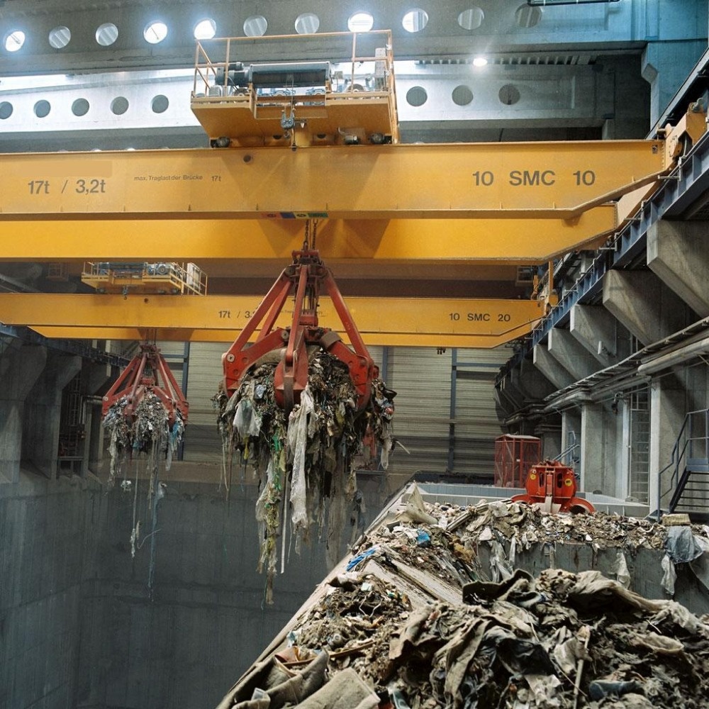 china hydraulic orange peel grab bucket for eot bridge crane