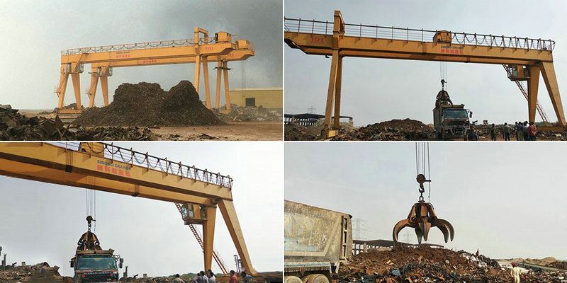 Scrap Yard Grab Gantry Cranes