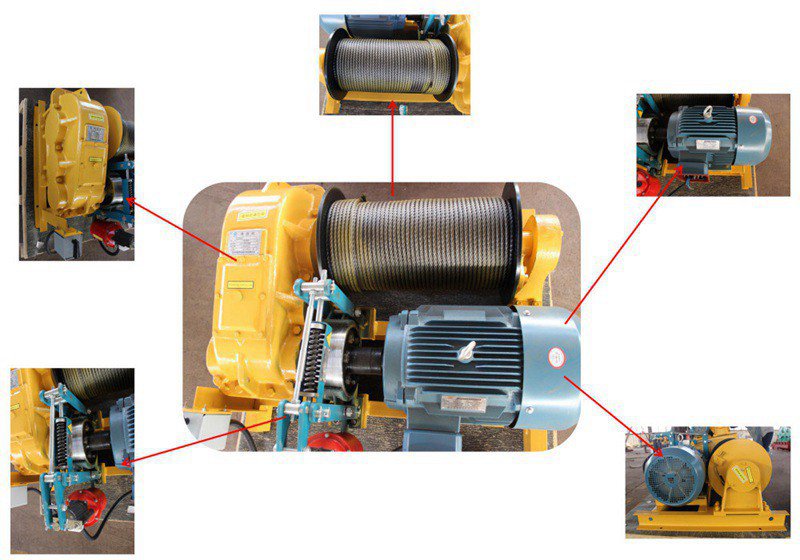 High Speed Electric Wire Rope Winch Detail
