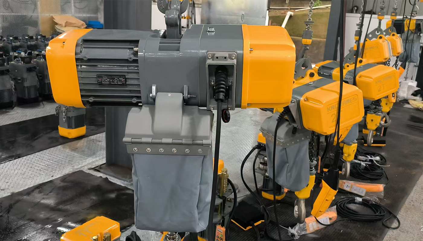 European Electric Chain Hoist 1-Ton Application Case jpg